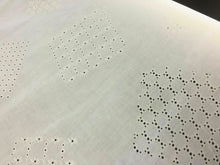 Load image into Gallery viewer, NEW White 100% Cotton Anglaise Multi broidery Ring Holes Fabric Dry Lace