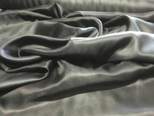 Load image into Gallery viewer, New High Class Designer Black 100% Silk Twill Fabric 39&quot; 101 cm Made In England SECONDS