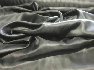 New High Class Designer Black 100% Silk Twill Fabric 39" 101 cm Made In England SECONDS