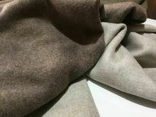 Load image into Gallery viewer, New High Class Designer Dark Beige Cationic Cream Reversible Wool Fabric Garment