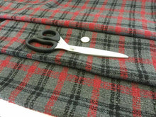 Load image into Gallery viewer, Brand New Beautiful Multi Colour Check Cotton Boucle Fabric 62&quot; 158 cm Material