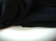 Load image into Gallery viewer, NEW 100% Jet Black Wool Jersey Fabric 39&quot;100cm High Class Designers Garment H/BS