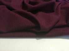 Load image into Gallery viewer, New High Class Designer Plum Heavy Jacquard Brocade Shiny Cloque Fabric