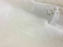 Load image into Gallery viewer, NEW White 100% Cotton Anglaise Multi broidery Ring Holes Fabric Dry Lace