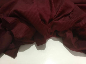 NEW High Class Designer Maroon Colour Jumbo Corduroy Fabric 44'' 112 cm Material