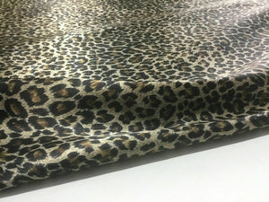 NEW High Class Designer Multicoloured Silky Soft Satin Leopard Print Fabric 4