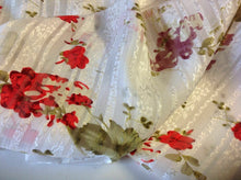 Load image into Gallery viewer, NEW 100% Silk Satin Chiffon Crepe De Chine Burnout Floral Print Fabric 43&quot; Dress