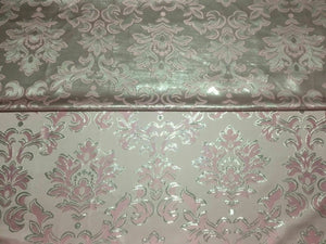 NEW Italian Designer Reversible Damask BROCADE GORGEOUS JACQUARD LUREX Fabric