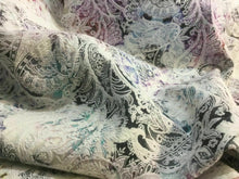 Load image into Gallery viewer, New High Class Multicolored Embossed Paisley Floral Jacquard Brocade Fabric