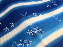 Load image into Gallery viewer, NEW High Class Designer Stripe Floral Satin Print Fabric 44&quot; 112 cm Material