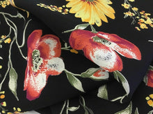 Load image into Gallery viewer, NEW Beautiful Designer German Viscose Floral Print Fabric 58&#39;&#39;149 cm Dress Art