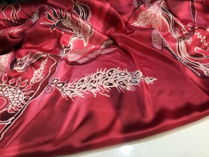 NEW High Class Designer Satin Print Fabric Material 44" 112 cm Garment Material