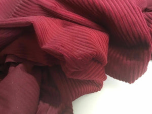 NEW High Class Designer Maroon Colour Jumbo Corduroy Fabric 44'' 112 cm Material