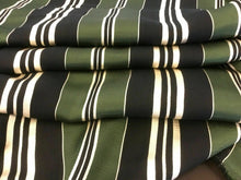 Load image into Gallery viewer, NEW Italian Cotton Silk Multi Colour Jacquard Weaved Stripes Fabric 60’’152cm