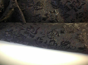 NEW Italian Silky BROCADE GORGEOUS JACQUARD LUREX Fabric Dress Film Costume Art