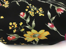 Load image into Gallery viewer, NEW Beautiful Designer German Viscose Floral Print Fabric 58&#39;&#39;149 cm Dress Art