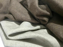 Load image into Gallery viewer, New High Class Designer Dark Beige Cationic Cream Reversible Wool Fabric Garment