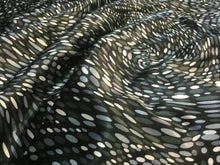 Load image into Gallery viewer, New Italian Designer Multi Colour Semi Stretch Spot Abstract Satin Print Fabric