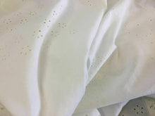 Load image into Gallery viewer, NEW White 100% Cotton Anglaise Multi broidery Ring Holes Fabric Dry Lace