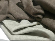 Load image into Gallery viewer, New High Class Designer Dark Beige Cationic Cream Reversible Wool Fabric Garment