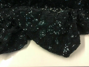 New High Class Designer Bottle Green Heavy Sequins Lace Fabric 59'' Party Dress