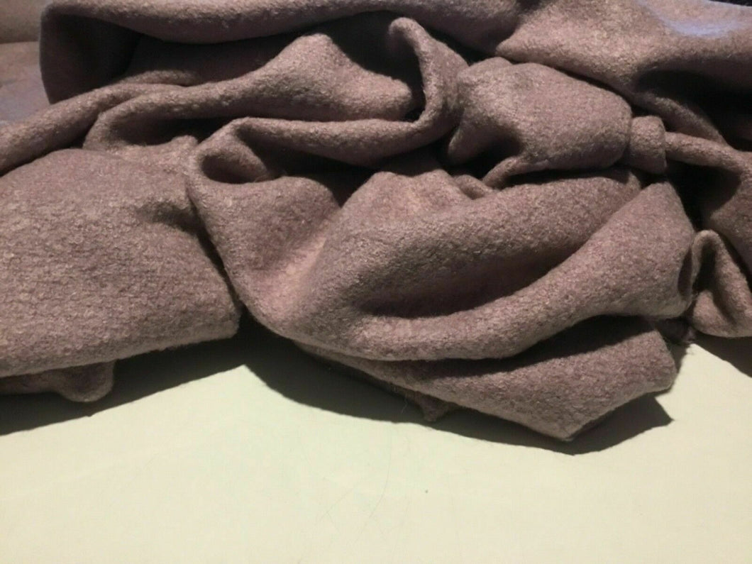 New Gorgeous High Class Designer Lilac Wool Boucle Fabric 56
