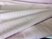 Load image into Gallery viewer, New High Class Designer Light Pink Colour Stripe Jacquard Linen Fabric Material