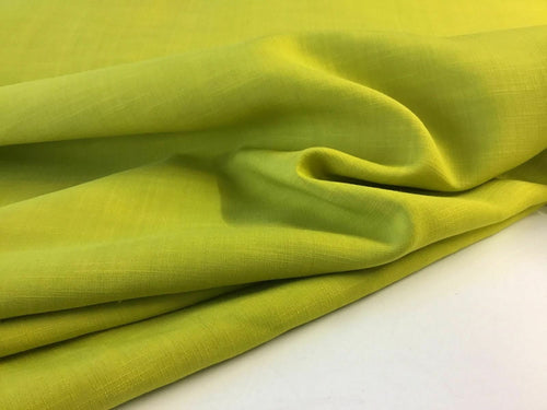 NEW Designer Olive Green Linen Fabric 51