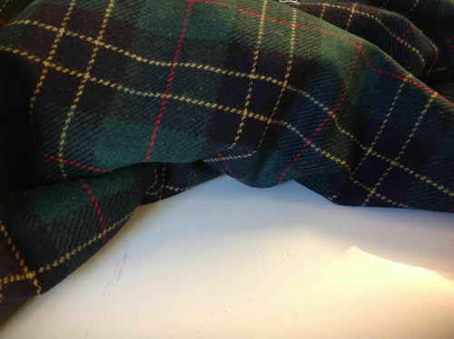 NEW Designer Multicolored Wool Check Fabric 60