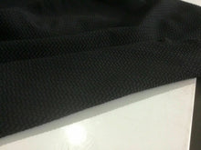 Load image into Gallery viewer, NEW Designer Jet Black Stretch Jacquard Crepe Jersey Fabric 50” 127 cm Material