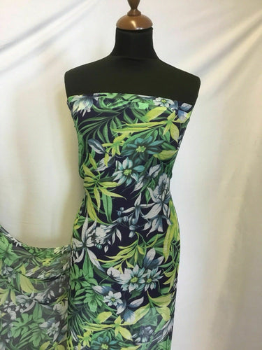 NEW Designer Multicolored Floral Chiffon Print Fabric 58'' 148 cm Dress Craft