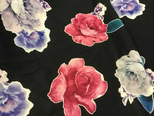 Load image into Gallery viewer, New Designer Multicolored Large Floral Scuba Fashion Fabric Cloth Material 55&quot;
