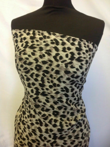 New Designer Multi Colour Chiffon Leopard Cheetah Print Fabric 58