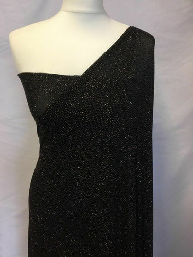 New Copper Colour Lurex Glitter 4 Ways Stretch Party Wear fabric Dress Dolce