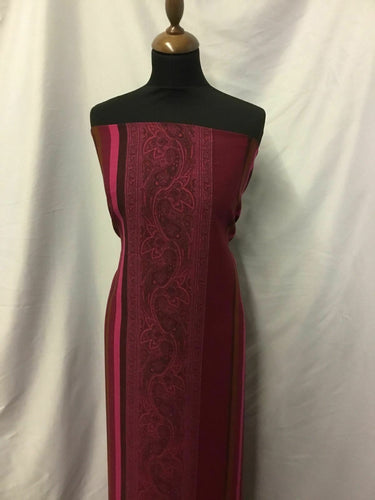 New Multi Colour Italian Lana 100% Wool Lavabile 1 Dress Length Fabric Material