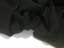 Load image into Gallery viewer, New High Class Designer Black Wool Boucle Jacquard Fabric 57&quot; 147 cm Garment