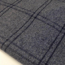 Load image into Gallery viewer, Beautiful Italian Superior Wool Check Fabric 60&quot; 152cm Cloth Suit Coat Grey Navy