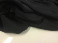 Load image into Gallery viewer, New Jet Black Pure Silk Marocain Crepe Fabric For Per 0.5 1/2 Metre Morocain