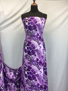 NEW High Class Designer Silky Stone Soft Satin Print Fabric As Seen On Catwalk 2