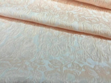Load image into Gallery viewer, New Gorgeous Designer Pink Peach Floral Jacquard Brocade Fabric 50” 128 cm