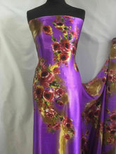 Load image into Gallery viewer, New Gorgeous Designer Soft Floral Satin Print Fabric 55&#39;&#39;140cm Dress Art Garment