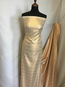 NEW Fabulous High Class Designer Semi Stretch Lurex Crepe Fabric 60” 153cm Dress