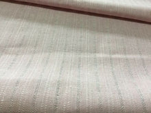 Load image into Gallery viewer, New High Class Designer Light Pink Colour Stripe Jacquard Linen Fabric Material