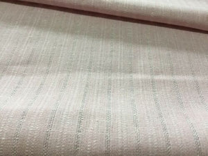 New High Class Designer Light Pink Colour Stripe Jacquard Linen Fabric Material