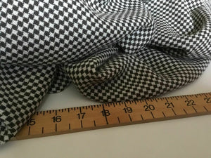 New Brown & Ivory Diamond Weave Dogtooth Wool Fabric 62" 158 cm Cloth Material