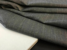 Load image into Gallery viewer, NEW Designer Grey colour Linen Herringbone Suiting Fabric 60&quot;153cm Garment Craft
