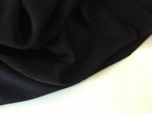 Load image into Gallery viewer, NEW Designer Jet Black Lurex Crepe Luxury Fabric 57&quot;146cm Evening Party Wear No5