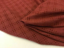 Load image into Gallery viewer, New Cranberry Colour Embossed Wool Jacquard Fabric 61&#39;&#39; 155cm As Seen On Catwalk