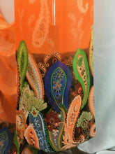 Load image into Gallery viewer, NEW Designer Multicoloured Chiffon Floral Paisley Border Print Fabric Art Dress