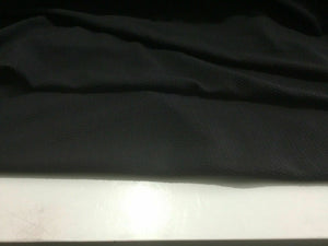 NEW Designer Jet Black Stretch Jacquard Crepe Jersey Fabric 50” 127 cm Material